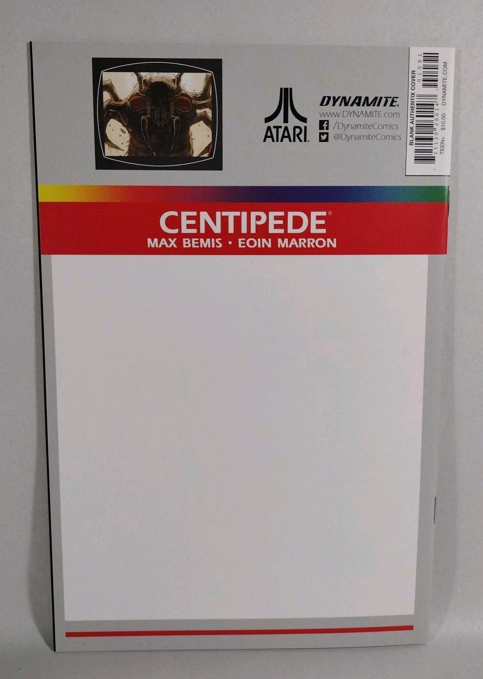 Centipede #1 (2017) Atari 2600 Dynamite Blank Sketch Cover Variant Comic New NM