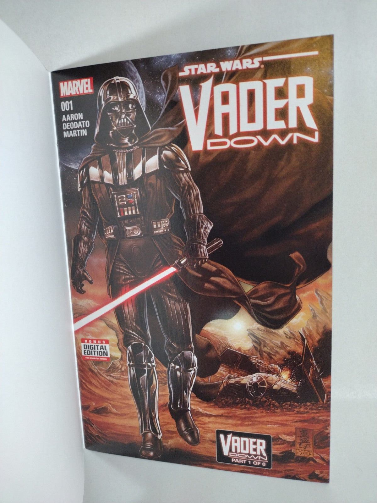 Star Wars Darth Vader Down #1 (2016) Marvel Blank Sketch Variant Comic Cover NM