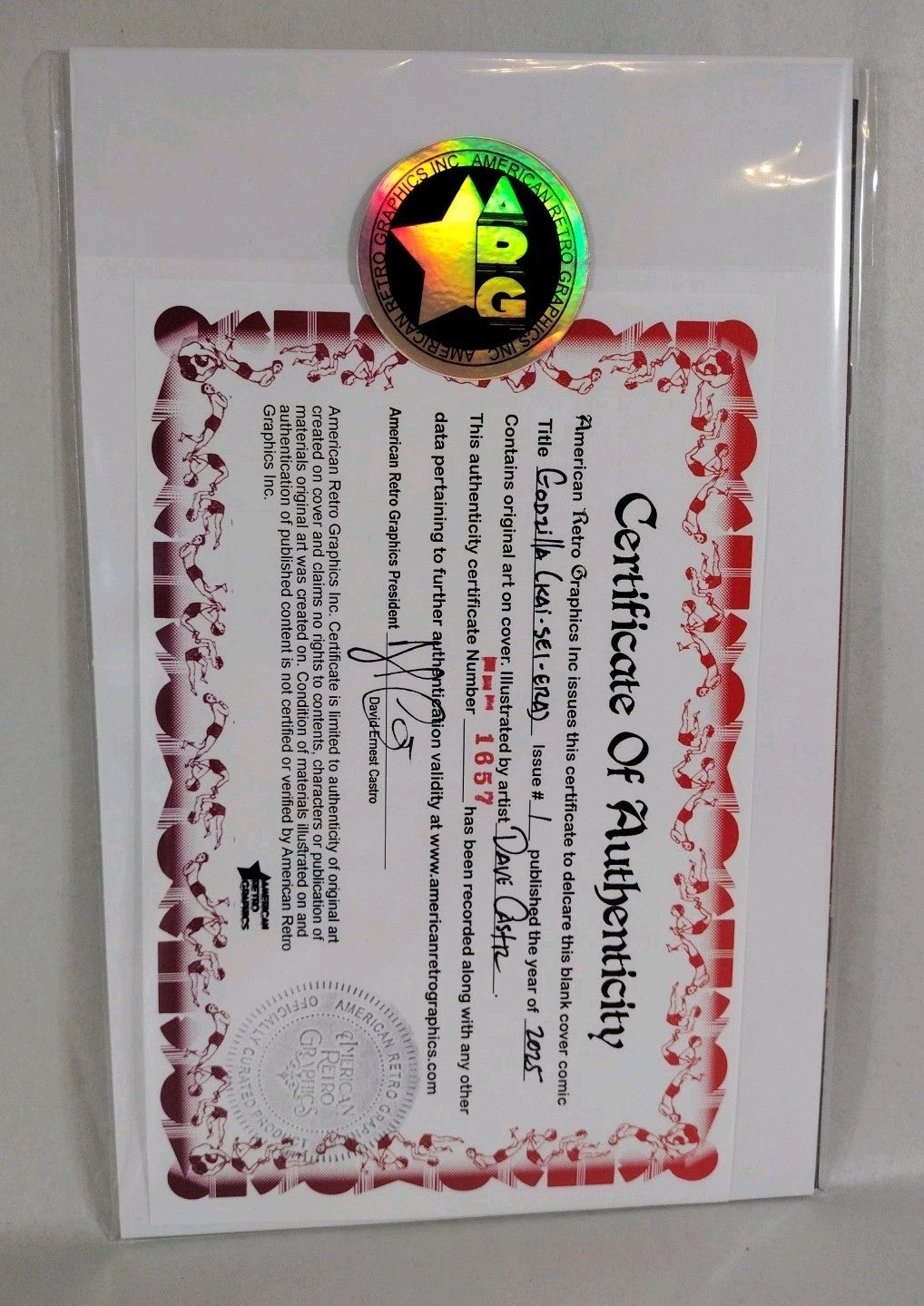 Godzilla #1 (2025) IDW Sketch Cover Comic W Original Dave Castr Jet Jaguar Art