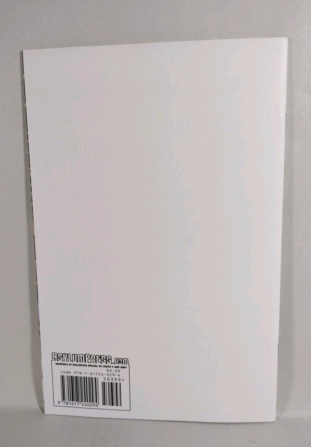 Vampires Halloween Special 1 (2021) Asylum Press Blank Sketch Cover Variant NM