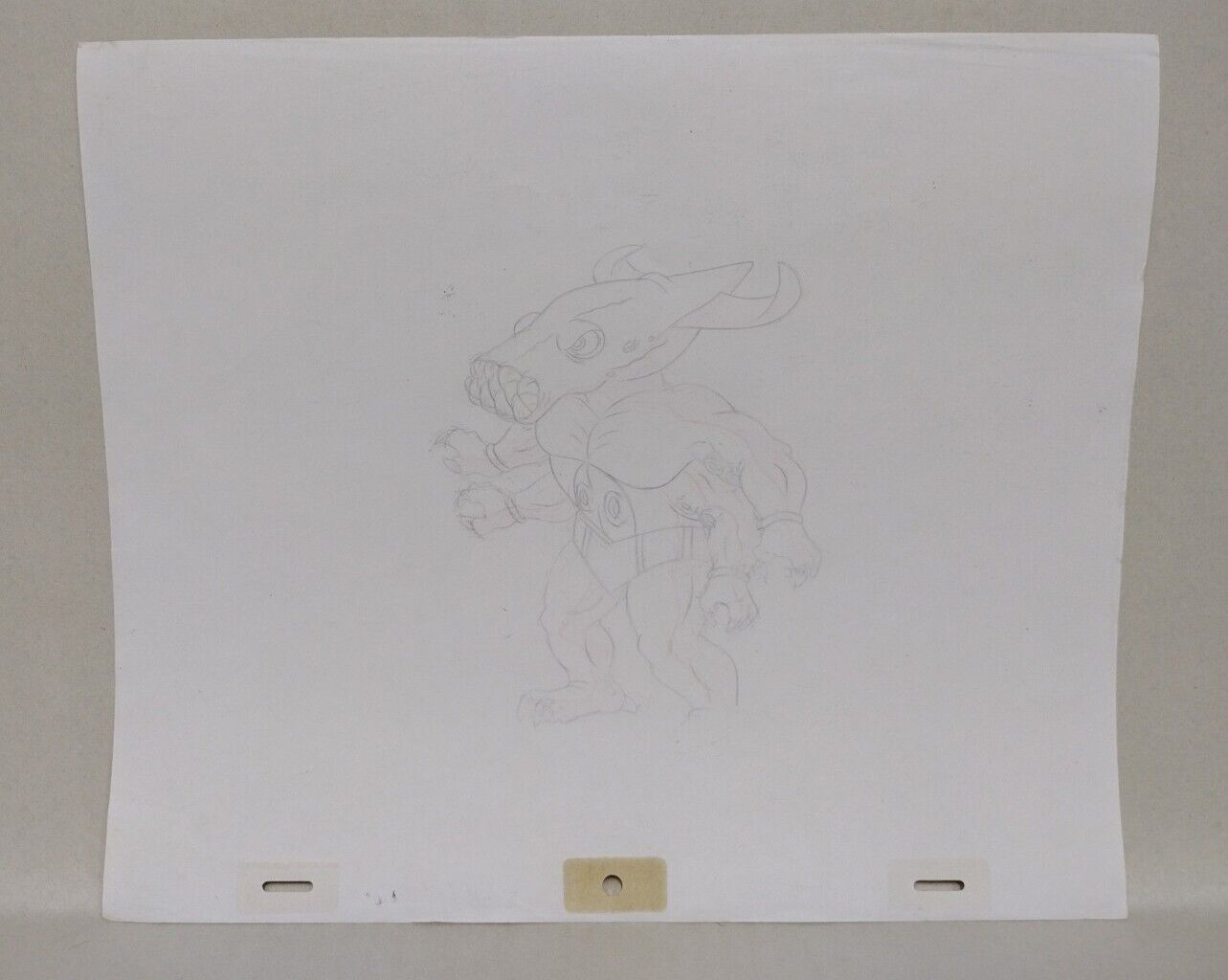 Street Sharks (1996) Original Animation Production Cel Killamari W Underdrawing