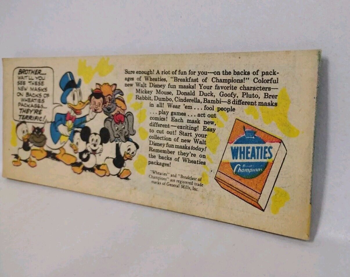 Goofy And The Gangsters #B-7 (1950) Disney General Mills Mini Comic