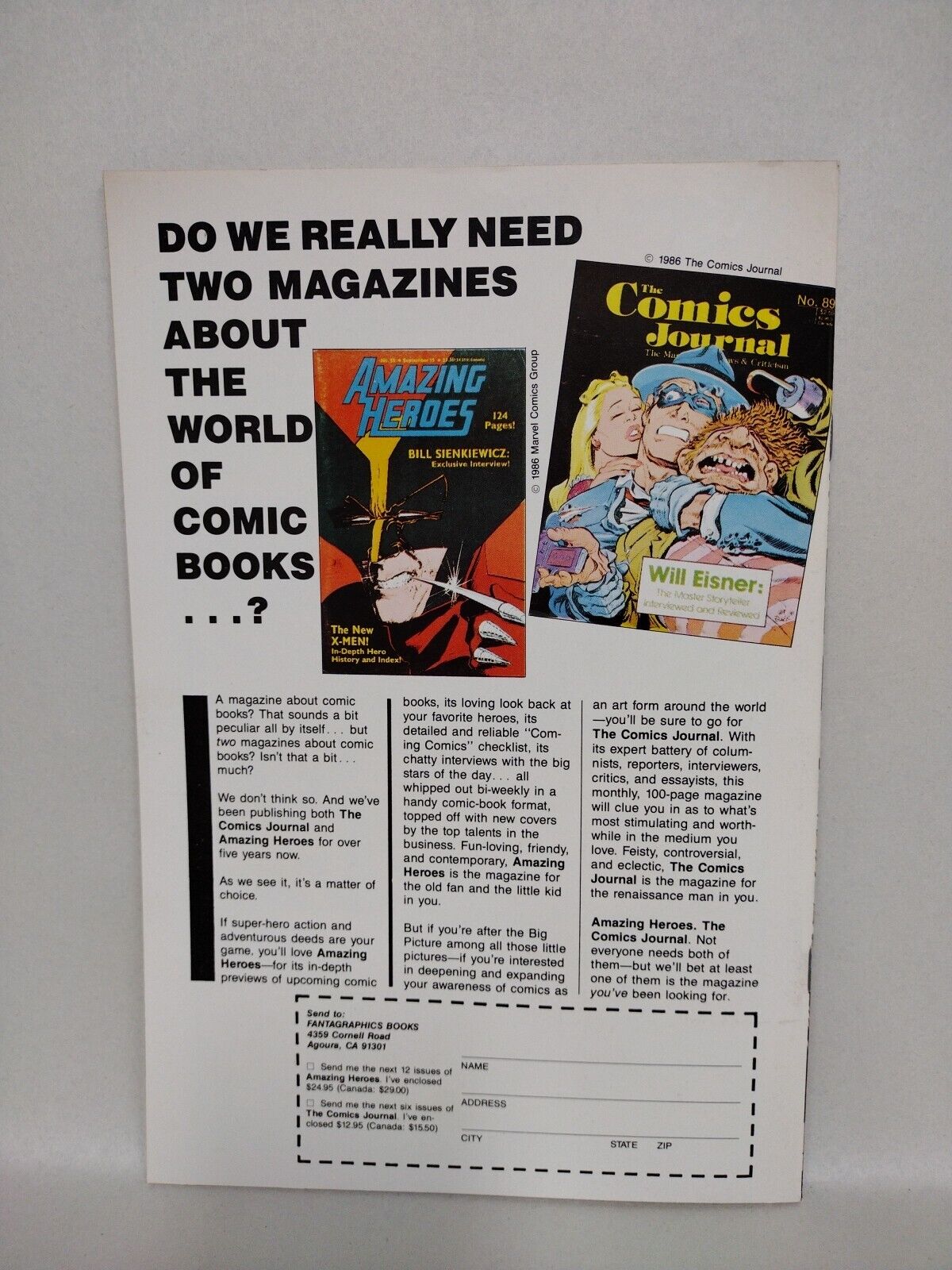 Anything Goes 1 (1986) Comic Journal Bob Burden Flaming Carrot Michael T Gilbert