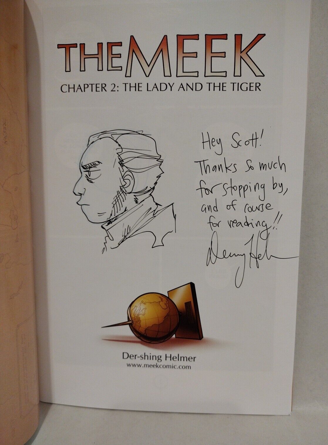 The Meek (2010) 4DE Comic Lot Set #1 & 2 Signed W Sketch Der-shing Helmer