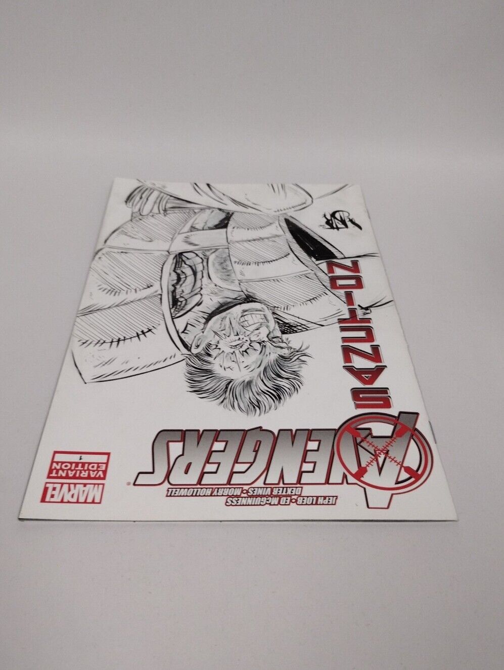 Avengers X-Sanction #1 Blank Cover Comic 2012 w Original CABLE Art DCastr