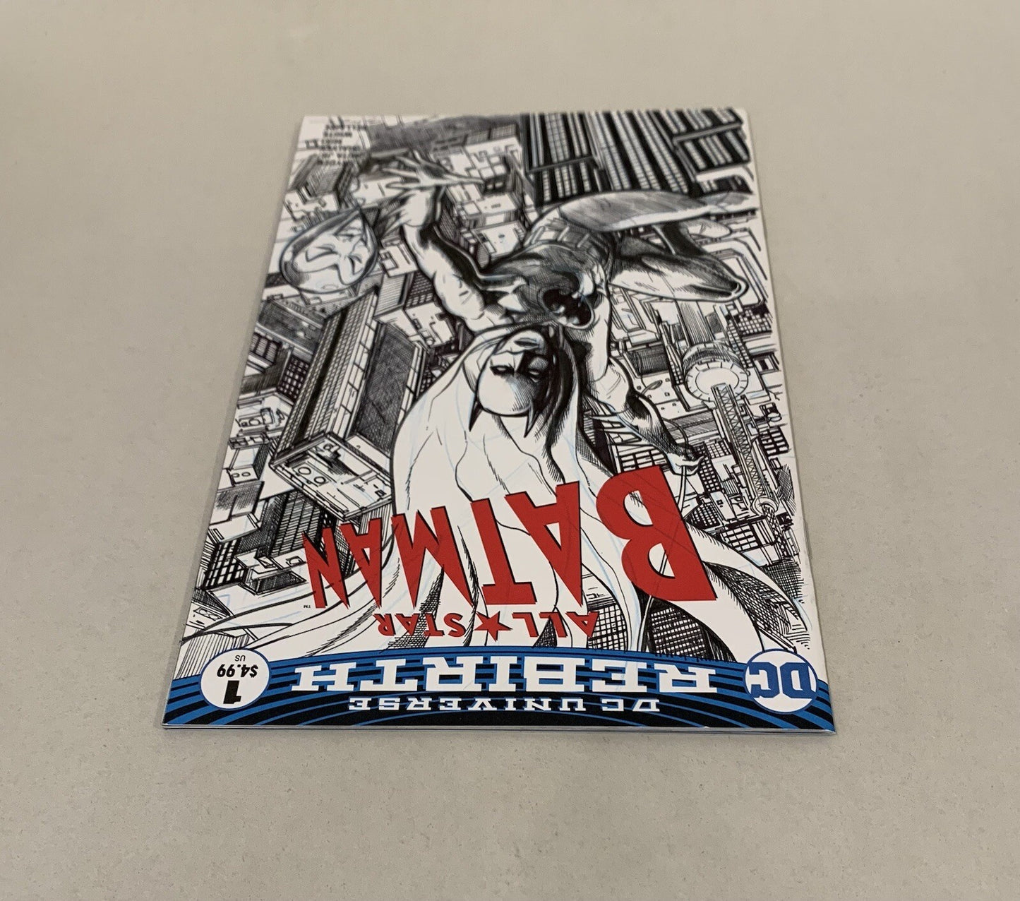 All Star Batman #1 Blank Cover Variant Comic w Original GREGORY WORONCH Art COA