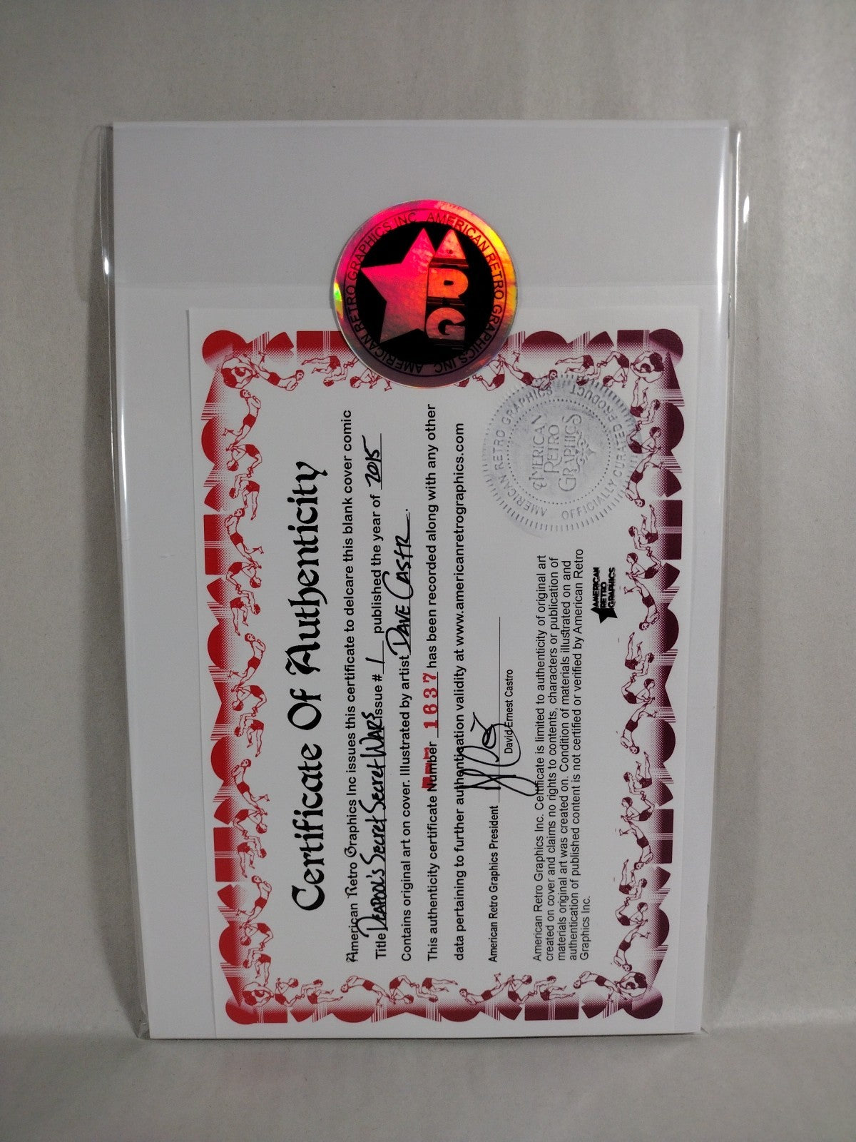 DEADPOOL'S SECRET #1 Sketch Cover Variant Marvel Comic w Original Dave Castr Art