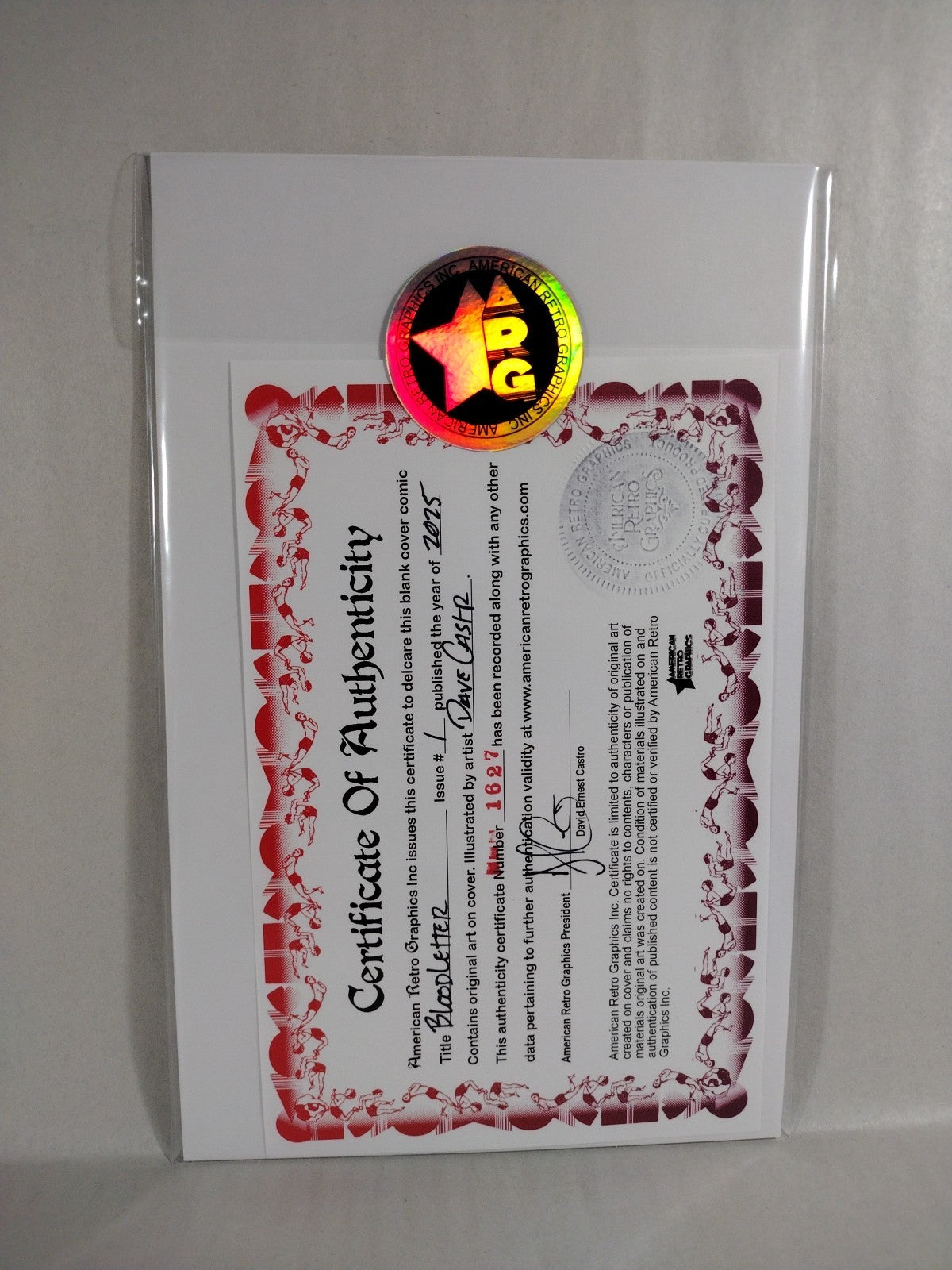 Bloodletter #1 (2025) Image Comic Sketch Cover Variant W Original Dave Castr Art