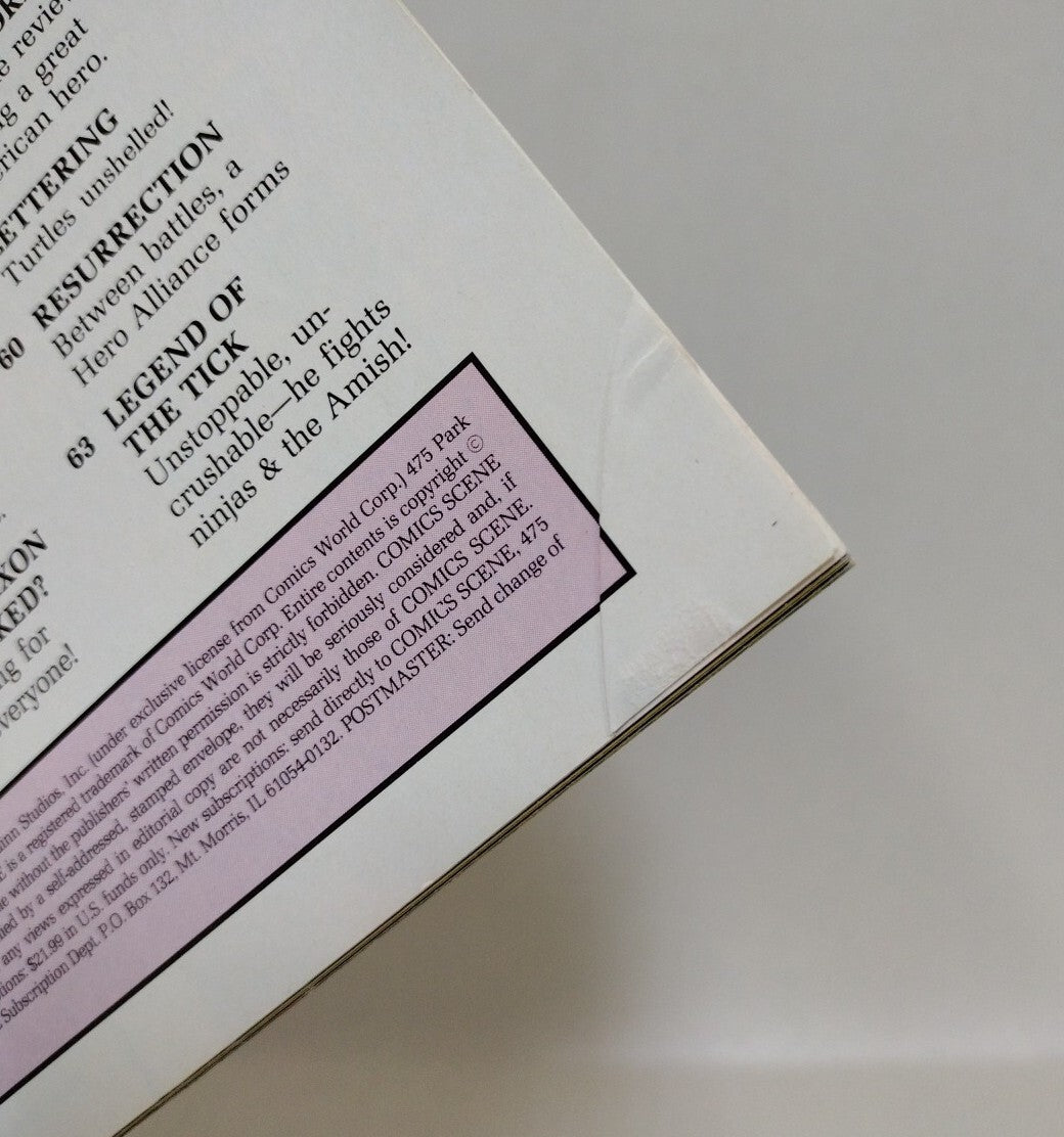 Comics Scene 7 (1989) Starlog Magazine Batman Movie Concept Art Bernie Wrightson