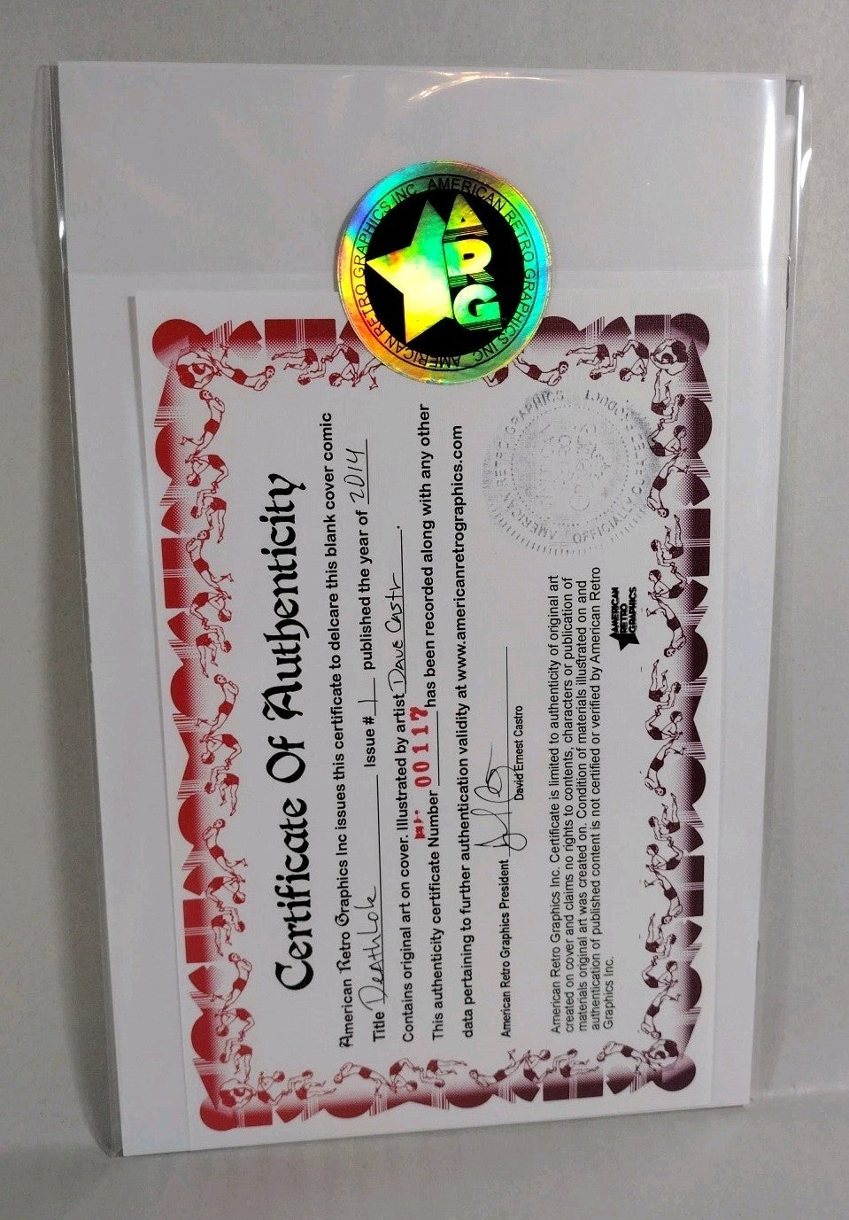 Deathlok #1 (2014) Marvel Sketch Cover Variant Comic W Original Dave Castr Art