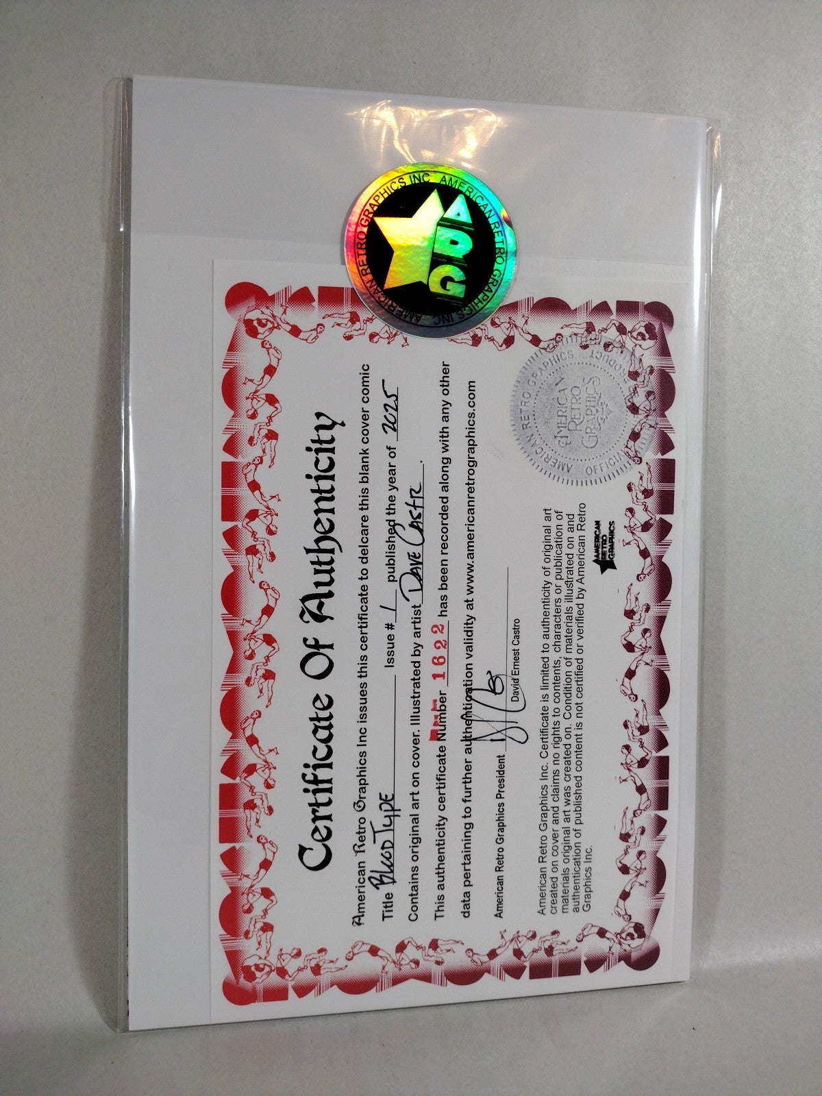 Blood Type #1 (2025) Oni EC Comic Sketch Cover Variant W Original Dave Castr Art