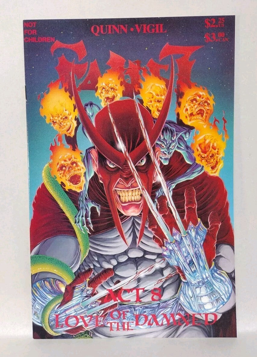 FAUST LOVE OF THE DAMNED Act 8 (1991) Rebel Studios Comic Signed
