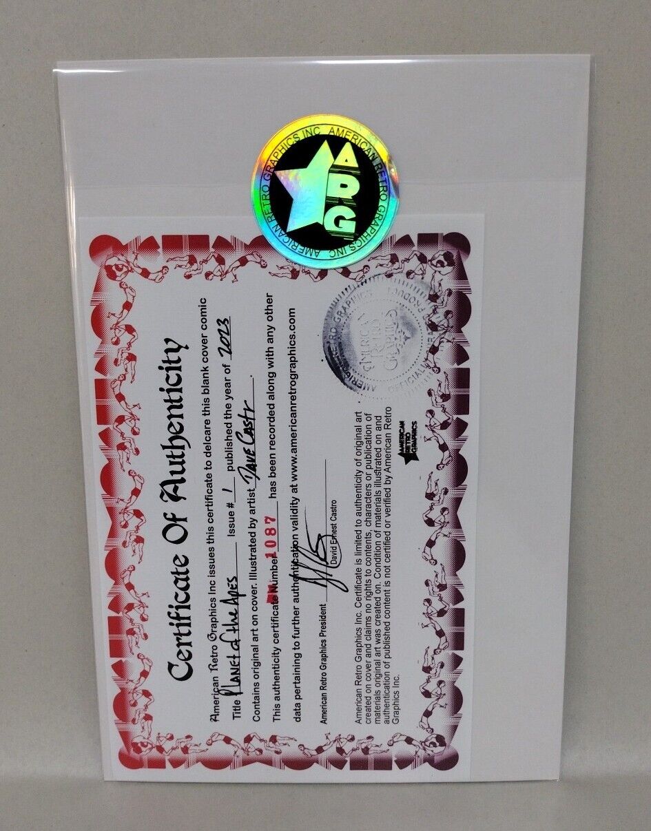 Planet Of The Apes #1 Sketch Cover Variant Comic 2023 W Dave Castr Original Art