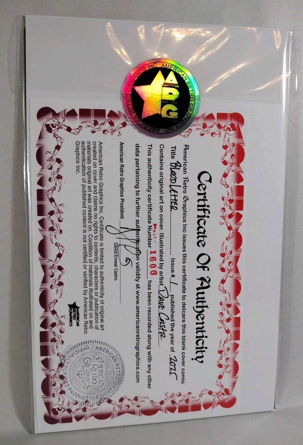 Bloodletter #1 (2025) Image Comic Sketch Cover Variant W Original Dave Castr Art