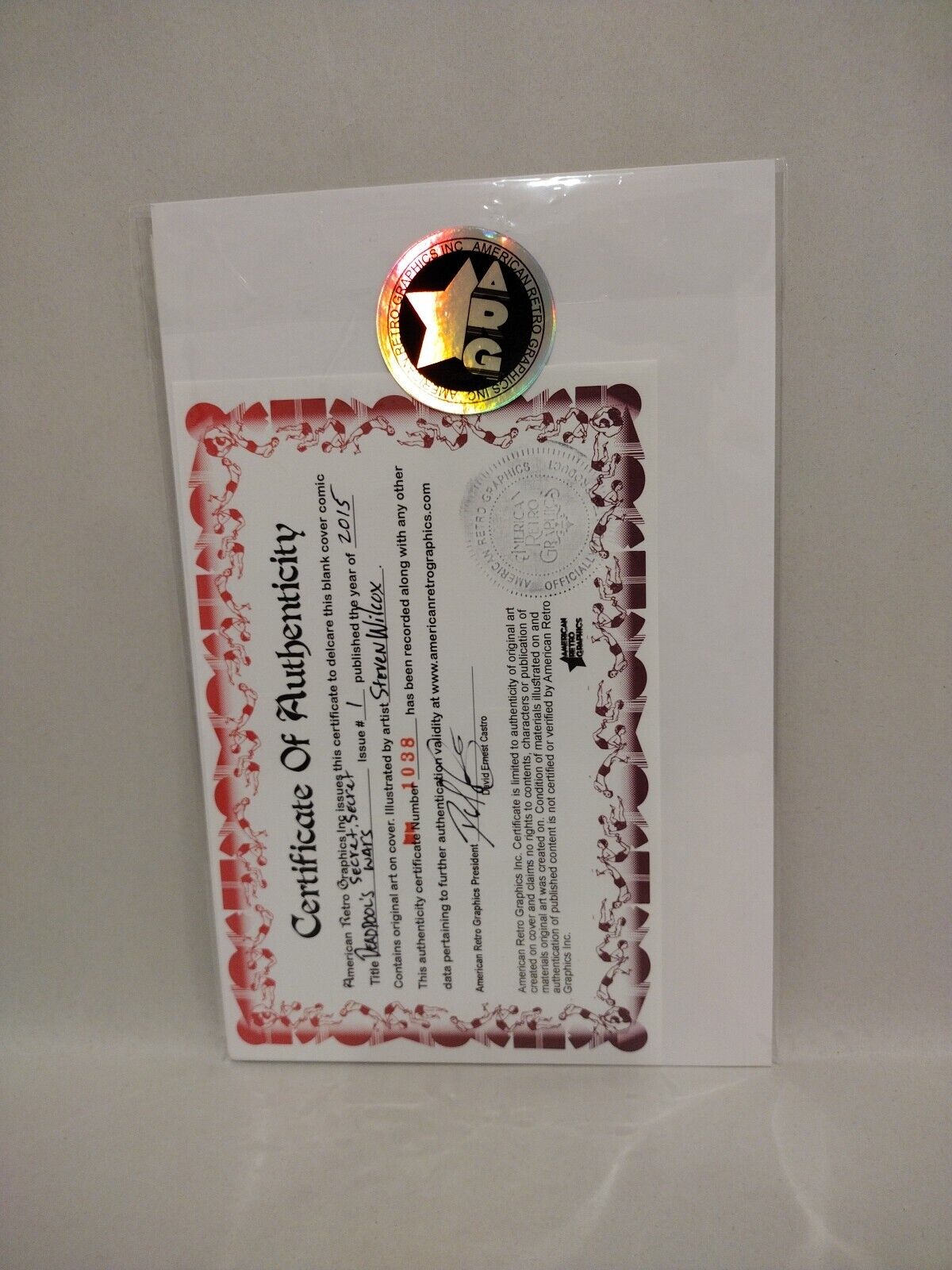 Deadpool's Secret Wars 1 Marvel Sketch Variant Comic W Original Stevn Wilcox Art