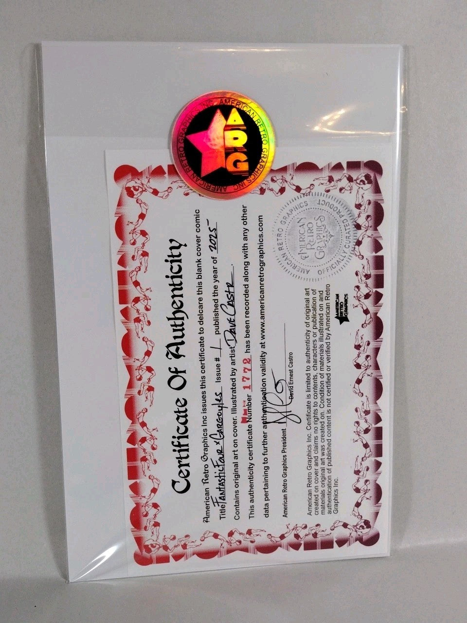 Fantastic Four X Gargoyles #1 (2025) Marvel Sketch Variant W Original DCastr Art