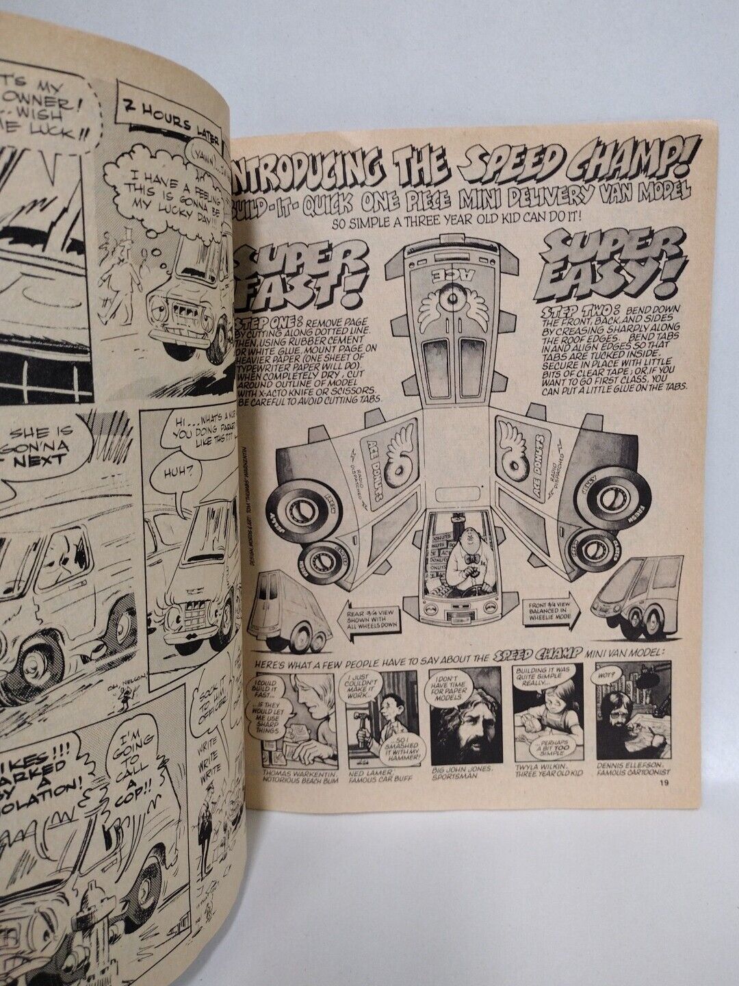 CAR Toons (1977) #98 Petersen Publishing Steve Austin Cover Art Errol McCarthy