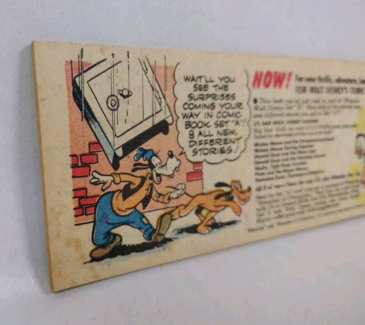 Mickey and the Mystery Sea Monster #B-4 (1950) Disney General Mills Mini Comic