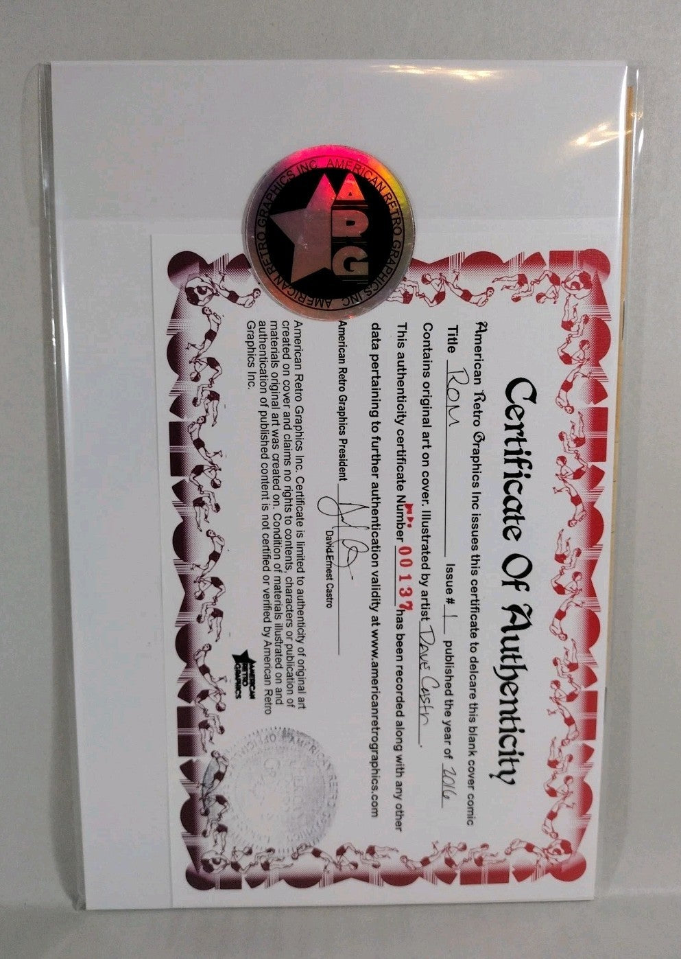 ROM #1 Facsimile Edition (2023) Marvel Sketch Variant W Original Dave Castr Art