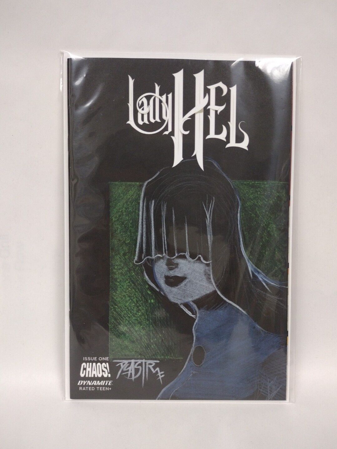 Lady Hel #1 Cover F Black Blank Authentix w Original Art Dcastr w ARG COA #