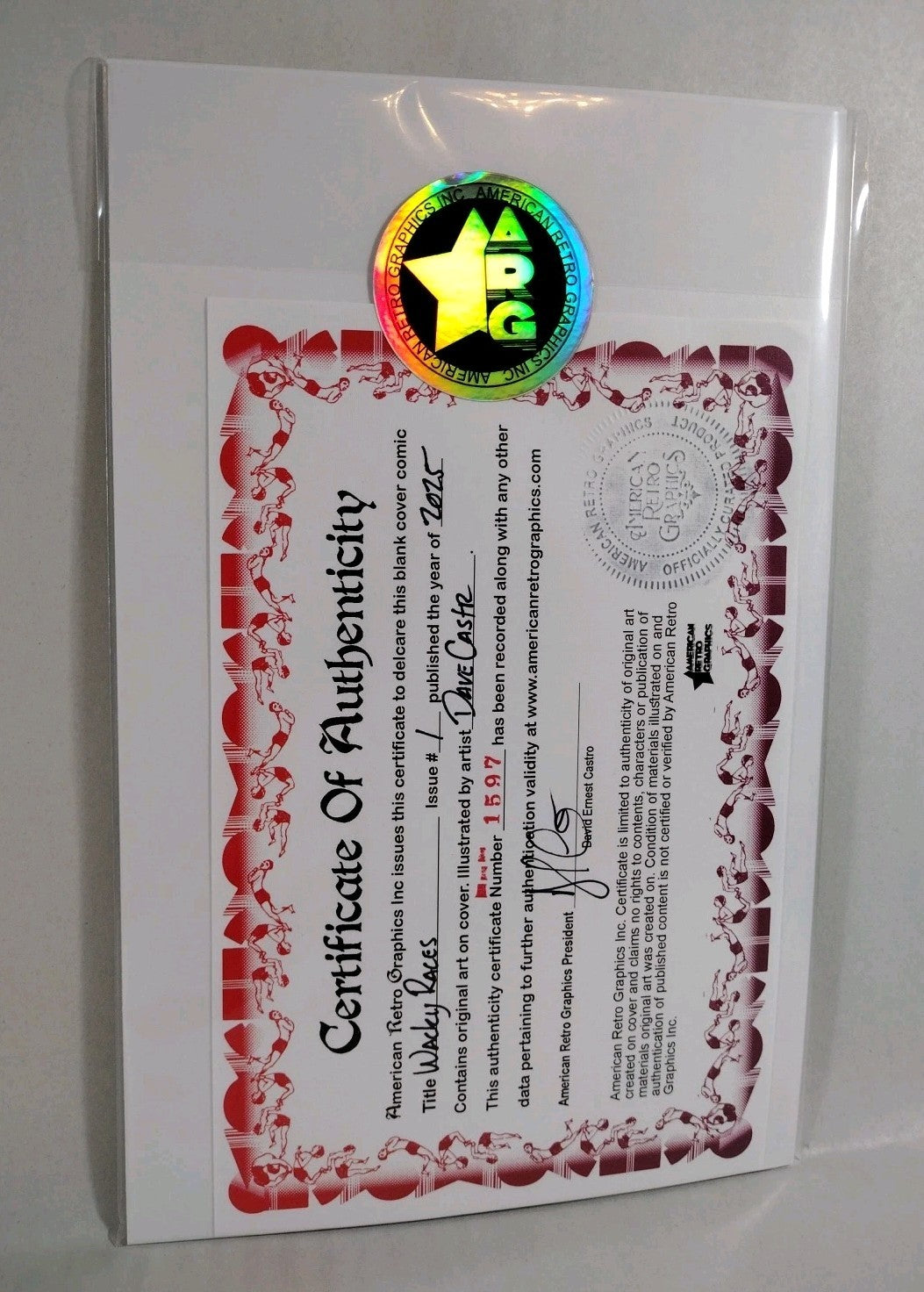 Wacky Races Giant Size #1 Dynamite Sketch Variant Comic W Original DCastr Art