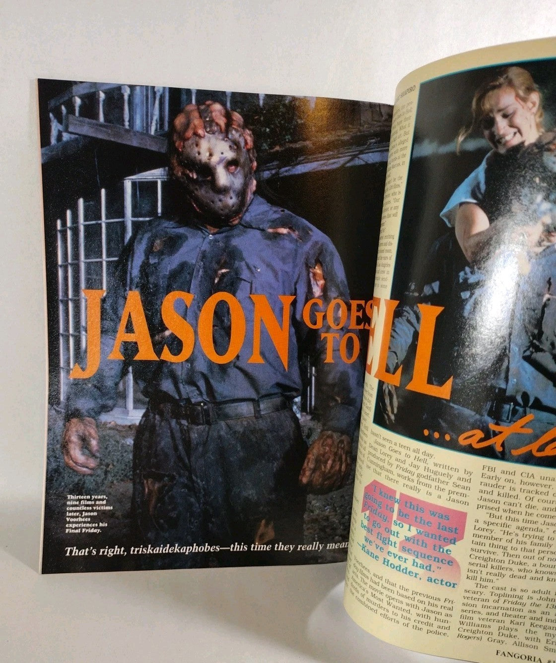 FANGORIA Magazine 125 (1993) Jason Goes To Hell Phantasm III Jurassic Park VF