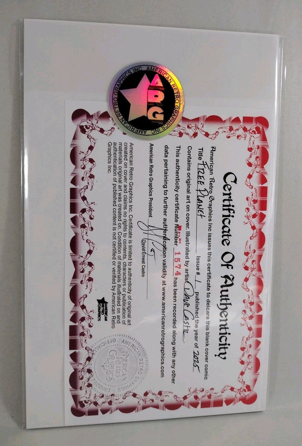 Free Planet #1 (2025) Image Comic Sketch Cover Variant W Original Dave Castr Art