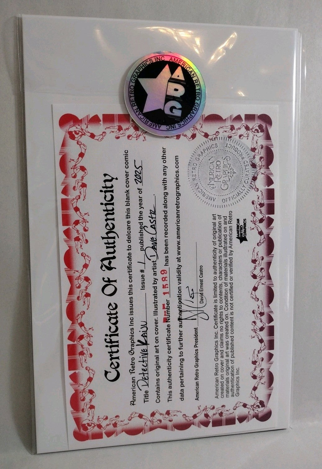 Detective Kaiju #1 (2025) Massive Comic Sketch Cover Variant W Original Art NM