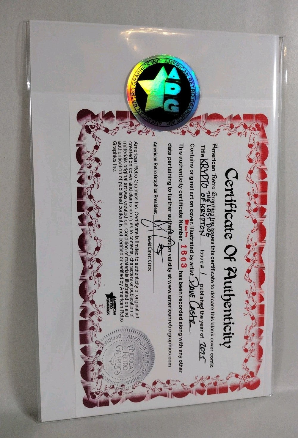 Krypto LDOK #1 (2025) DC Sketch Variant Cover Comic W Original Dave Castr Art