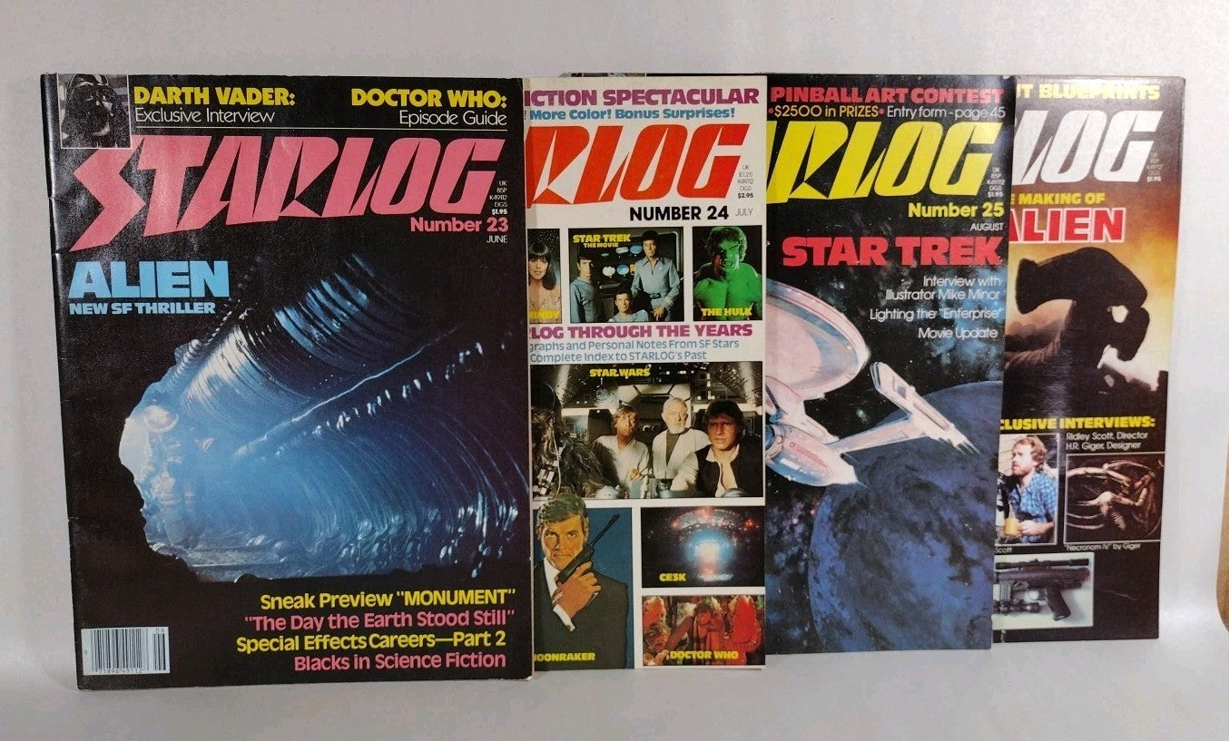 Starlog Magazine June 1979 #23 24 25 26 Complete Alien Movie
