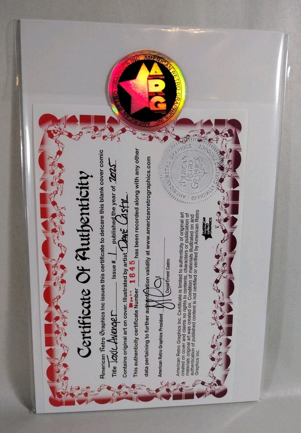 Toxic Avenger #1 (2025) Ahoy Sketch Cover W Original Dave Castr Art