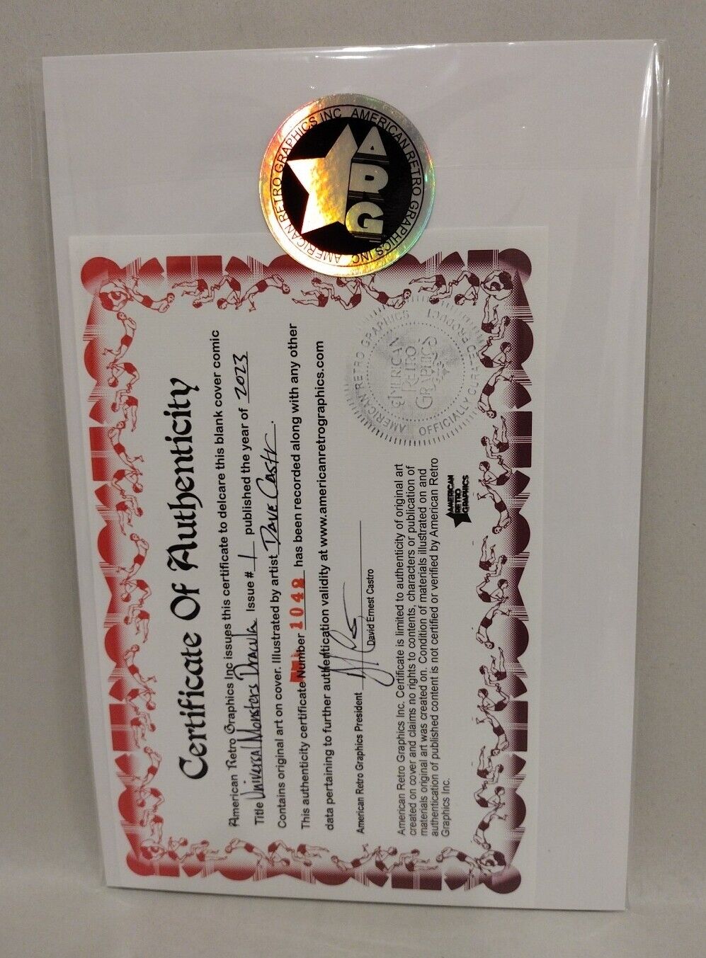 Universal Monsters DRACULA #1 (2023) Image Comics Sketch Variant W Original Art