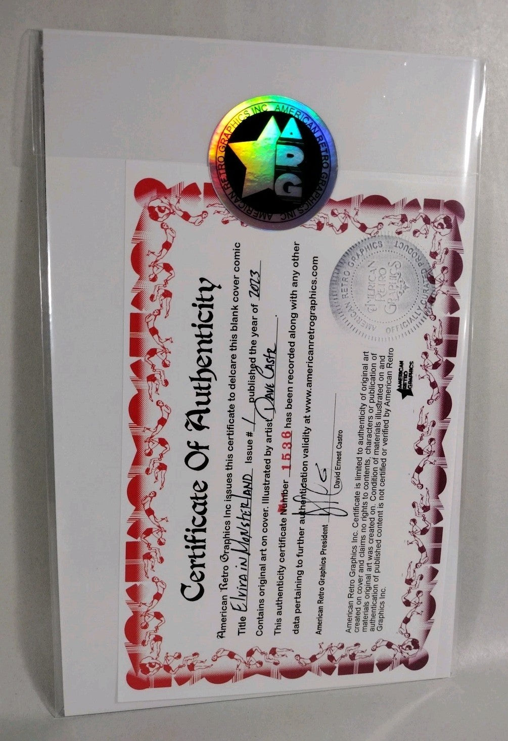 Elvira In Monsterland 1 (2023) Dynamite Comic Sketch Cover w Original DCastr Art