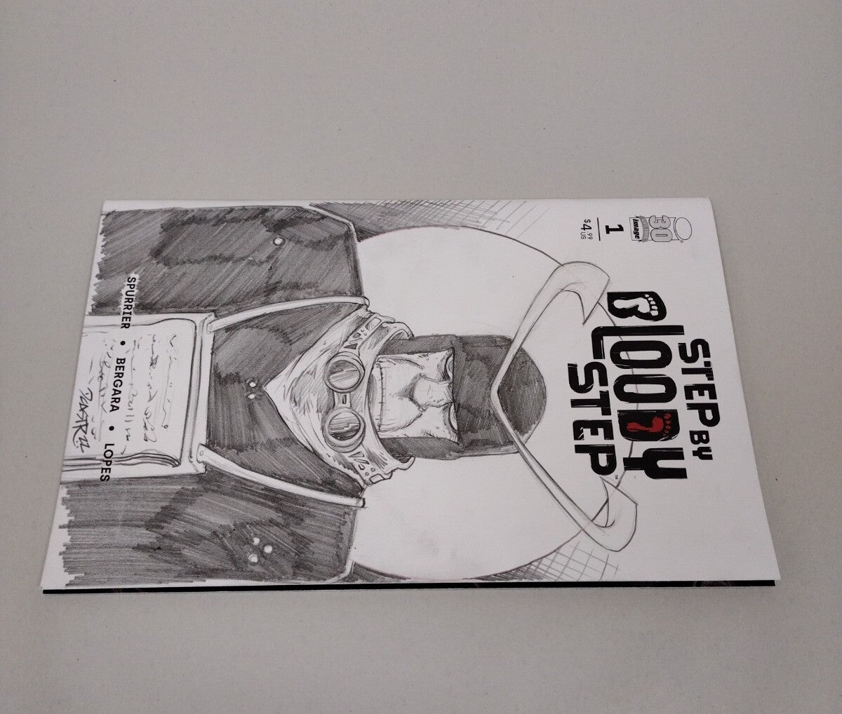 Step by Bloody Step #1 Blank Cover Variant w Original Art Dcastr