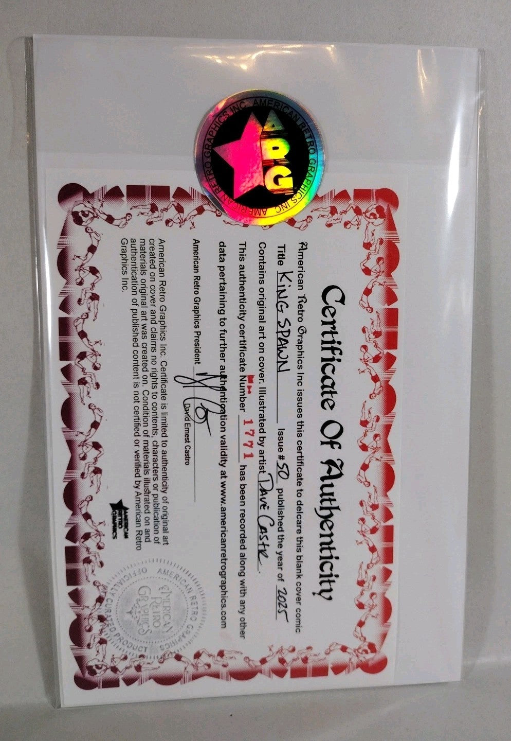 King Spawn #50 (2025) Image Comic Sketch Cover Variant W Original Art Dave Castr