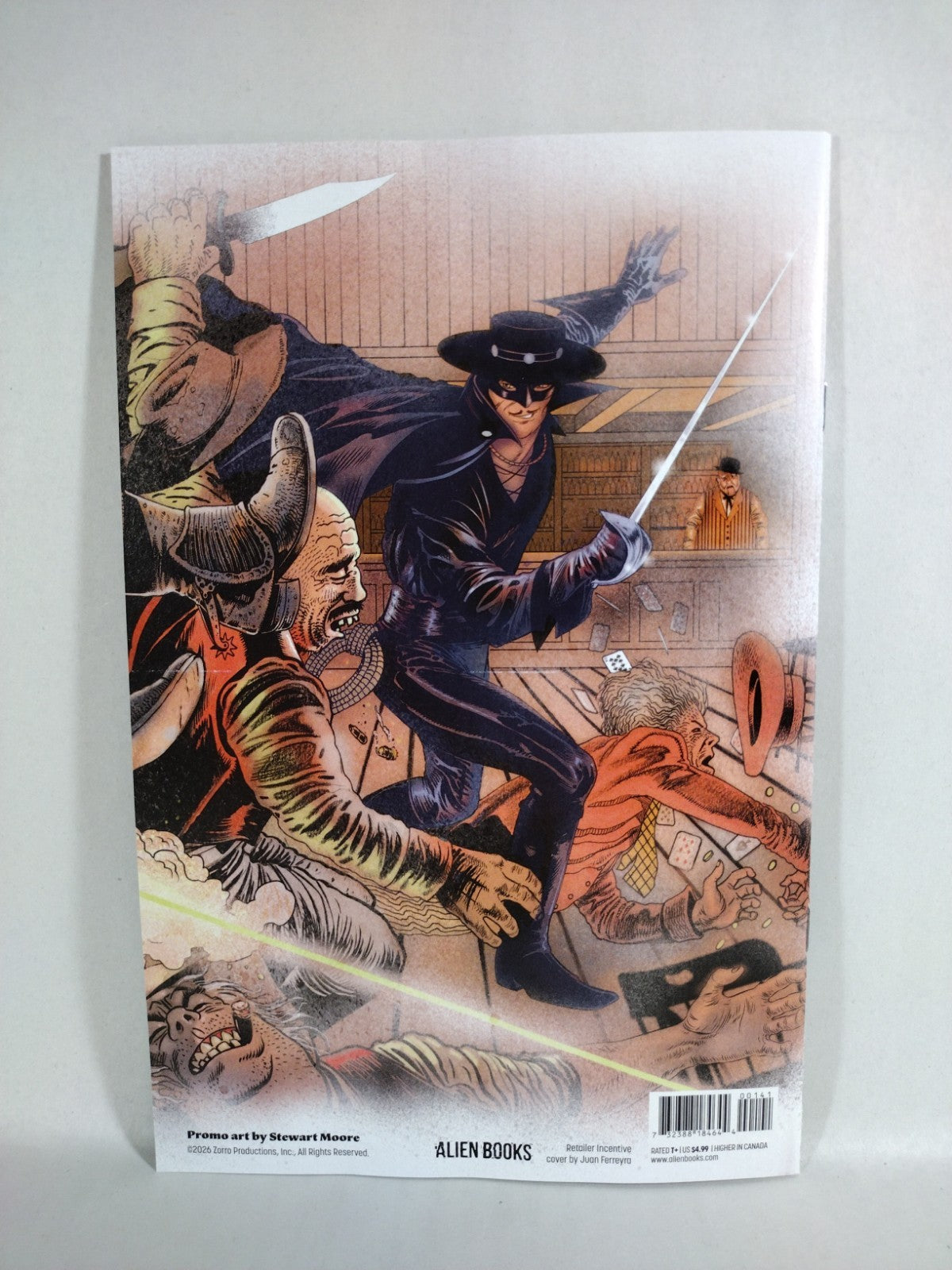 Zorro #1 (2026) Alien Books 1:15 Ferreyra Full Art Virgin Variant RI New NM