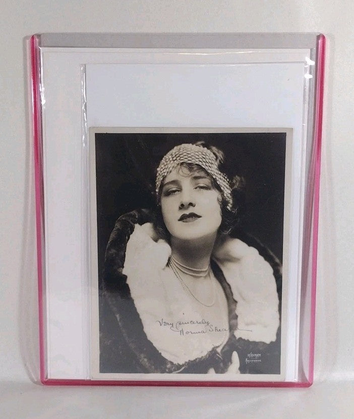 Norma Shearer Silver Screen Actress 6 X 9" Sepia Photo Signed W JSA COA