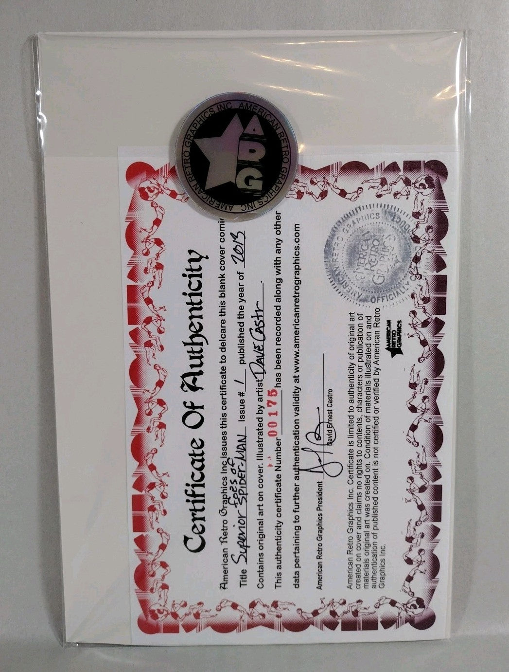 Superior Foes of Spider-Man 1 Marvel Sketch Variant Comic W Original DCastr Art