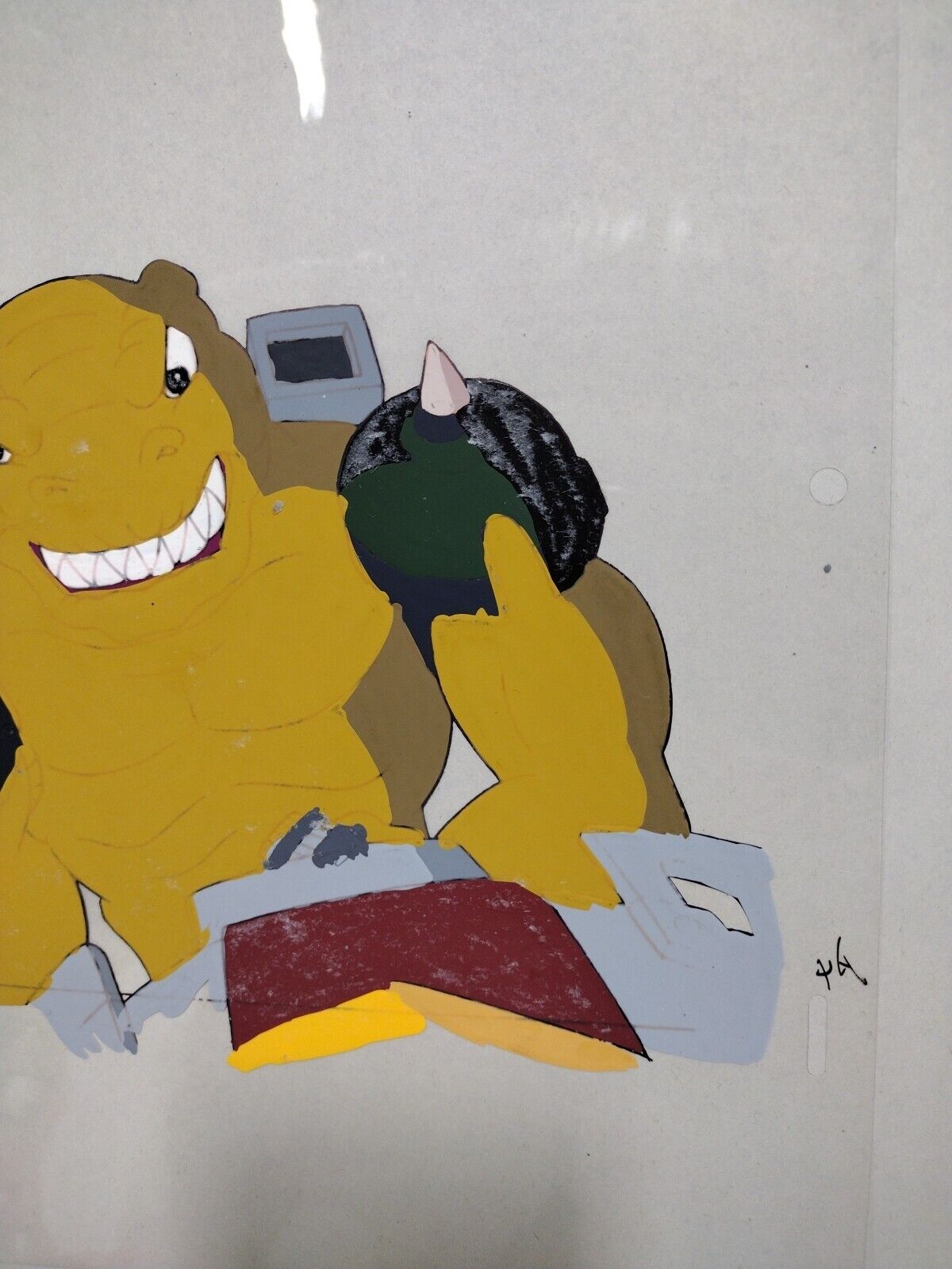 Street Sharks (1996) Original Animation Production Cel Extreme Dinosaurs T-Bone