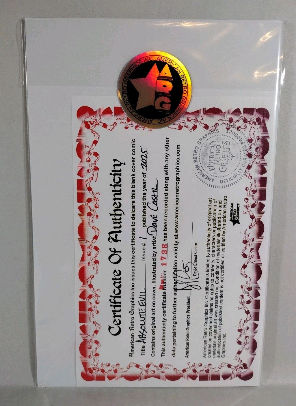 Absolute Evil 1 (2025) DC Comic Sketch Cvr Variant W Original DCastr Brainac Art