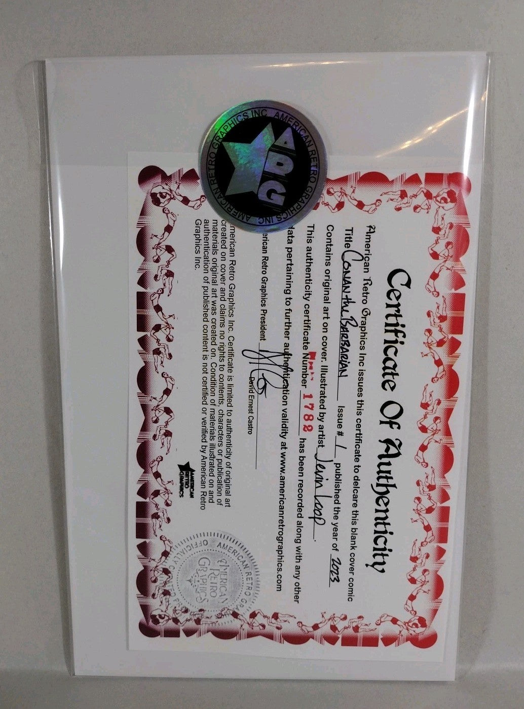 Conan #1 (2023) Titan Comic Sketch Cover Variant W Original Jevin Loop Art