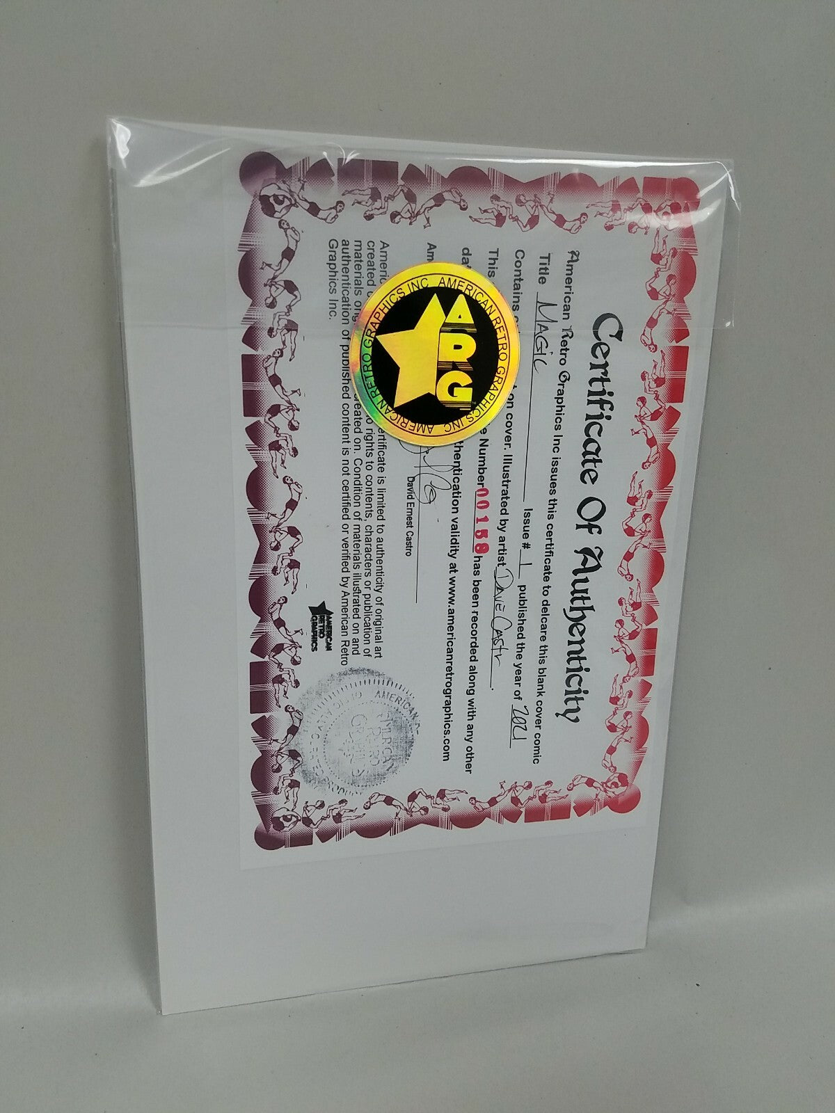 Magic #1 (2021) Boom Sketch Cover Variant Comic W Original DCastr Art ARG MTG