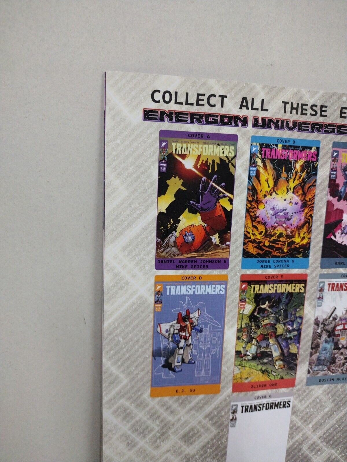 Transformers 15 (2024) Image Skybound Variant Cover C 1:10 Karl Kerschl Comic NM