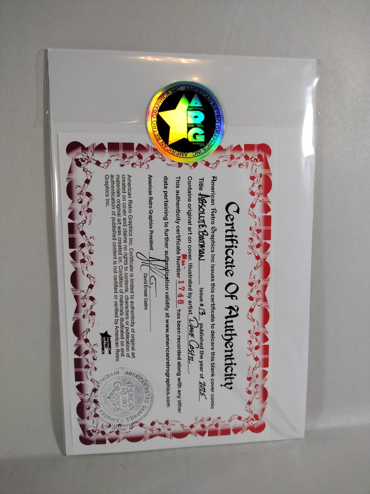 Absolute Batman 13 (2025) DC Comic Sketch Variant Cvr W Original Dave Castr Art