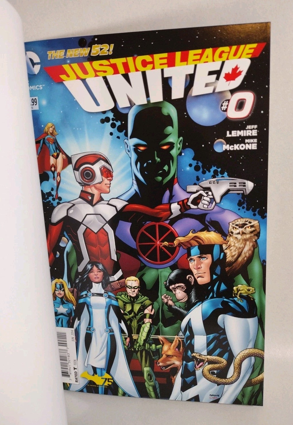 Justice League United #0 (2014) DC Blank Sketch Variant Cover Comic New NM