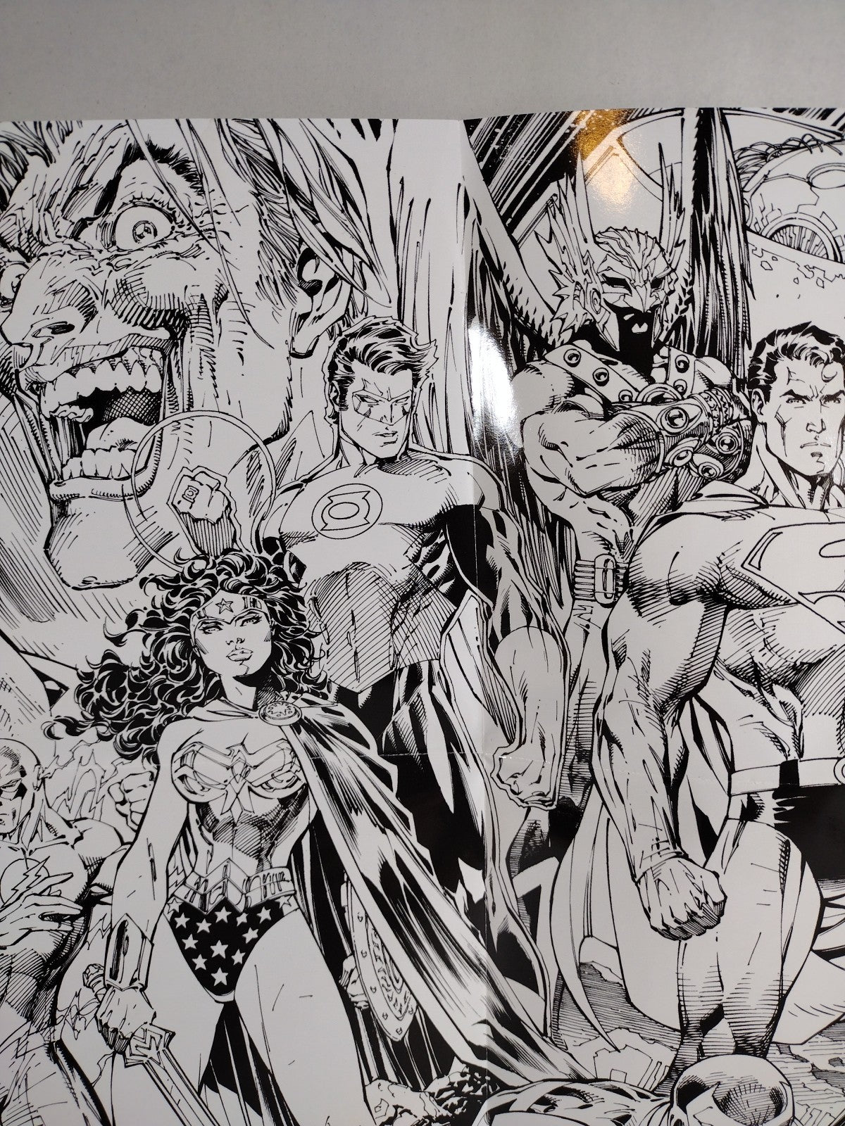 DC Universe (2009) Online Poster Double-Sided Promo Superman Batman 20.5 X 13.5"