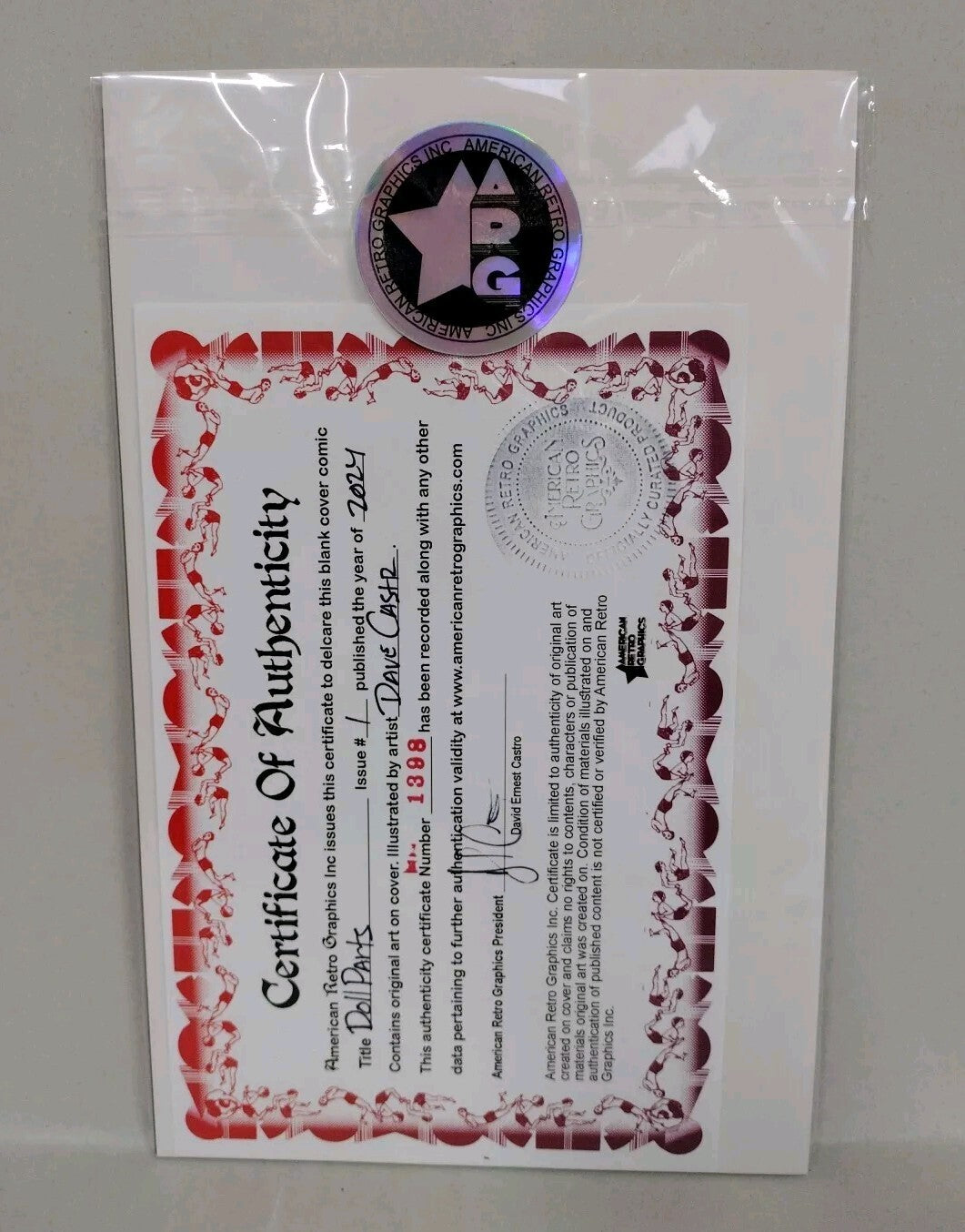 Doll Parts A Lovesick Tale 1 (2024) Cover G Sketch Variant W Original DCastr Art