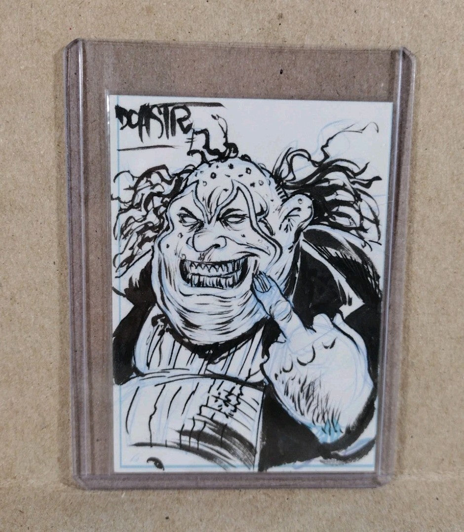Dave Castr Crusin (2025) OAC Sketch Card W Original Spawn Clown Art ACEO