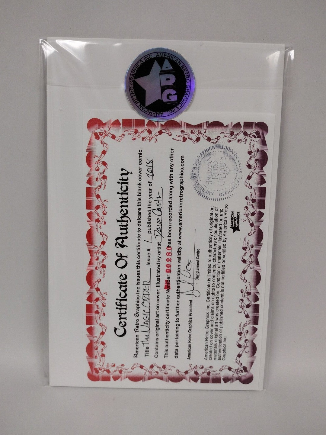 Magic Order #1 (2018) Image Sketch Cover Variant Comic w Original Art DCastr