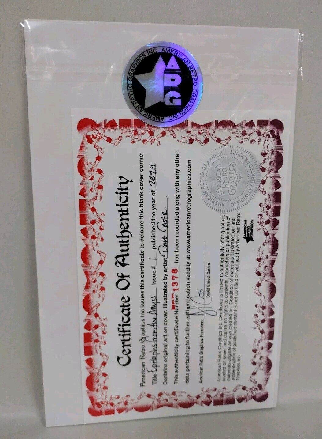 Epitaphs From The Abyss 1 (2024) EC Comic Sketch Cover Var W Original DCastr Art